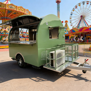 OEM Mobile Kiosk Towable Food Trailer Fully Equipped Ice Cream <b>Cart</b> with Aluminum Fiberglass Construction for Snack Food Chips - Product Image 5
