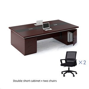 Nuevo Presidente de oficina de lujo diseño de mesa de oficina estilo de lujo empresa Mesa Administrativa muebles de escritorio escritorios de oficina modernos - Product Image 4