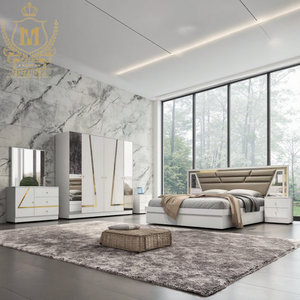 Hot bán MDF GỖ NỘI THẤT PHÒNG NGỦ giá tốt nhất 5 giường đầy đủ với lưu trữ cho khách sạn trực tuyến giá thấp - Product Image 4