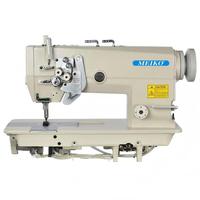 Machine à coudre industrielle à double aiguille, haute vitesse, pour matériaux épais, à alimentation par entraînement direct, à lit plat, robuste, modèle 845.