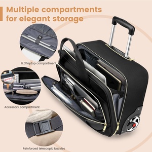 Maletín para Portátil Personalizable con Ruedas Silenciosas y Múltiples Compartimentos, para Viajes Cortos de Negocios - Product Image 5