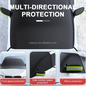 Universal Magnetic <b>Car</b> Windshield Cover Front Windshield Shade with Rear <b>Mirror</b> Cover for All Seasons Sedan Vehicle - Product Image 4