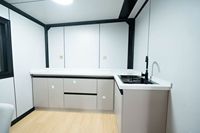 Casa Contenedor de Lujo Moderna Expandible de 20 pies con Doble Ala y Terraza en el Techo para Jardín Trasero y Resort Vacacional