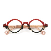 Vente en gros de lunettes tendance, lunettes à deux couleurs, anti-lumière bleue, monture optique, lunettes en acétate pour femmes