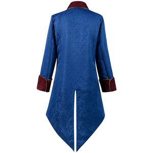 S-3XL médiéval Jacquard victorien Cosplay gothique Tailcoat Renaissanc <span class=keywords><strong>noble</strong></span> Prince veste Halloween fête scène Costume - Product Image 2