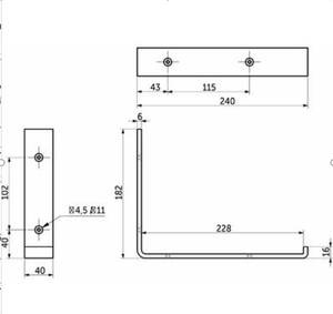 Personalizado <span class=keywords><strong>2</strong></span> Unids/set Soporte de Estante en Forma de L Soporte de Metal Estantes Flotantes Soportes - Product Image 6