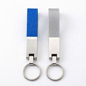 Porte-clés en cuir de luxe personnalisé avec logo de voiture, gravure laser, fermoir métallique, pour entreprise, automobile, mode - Product Image 3