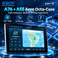 KSOY-03 Radio Mobil Android 9 Inci Layar Sentuh Universal Car Play Nirkabel Carplay GPS 3+32G Navigasi Kamera AHD Output RCA FM