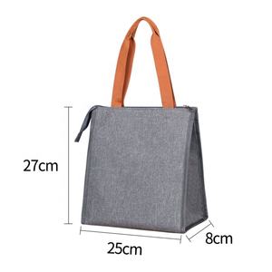 Sac isotherme de pique-nique personnalisé avec logo imprimé, sac à lunch pliable portable pour l'extérieur, doublure en aluminium pour le stockage des aliments - Product Image 2
