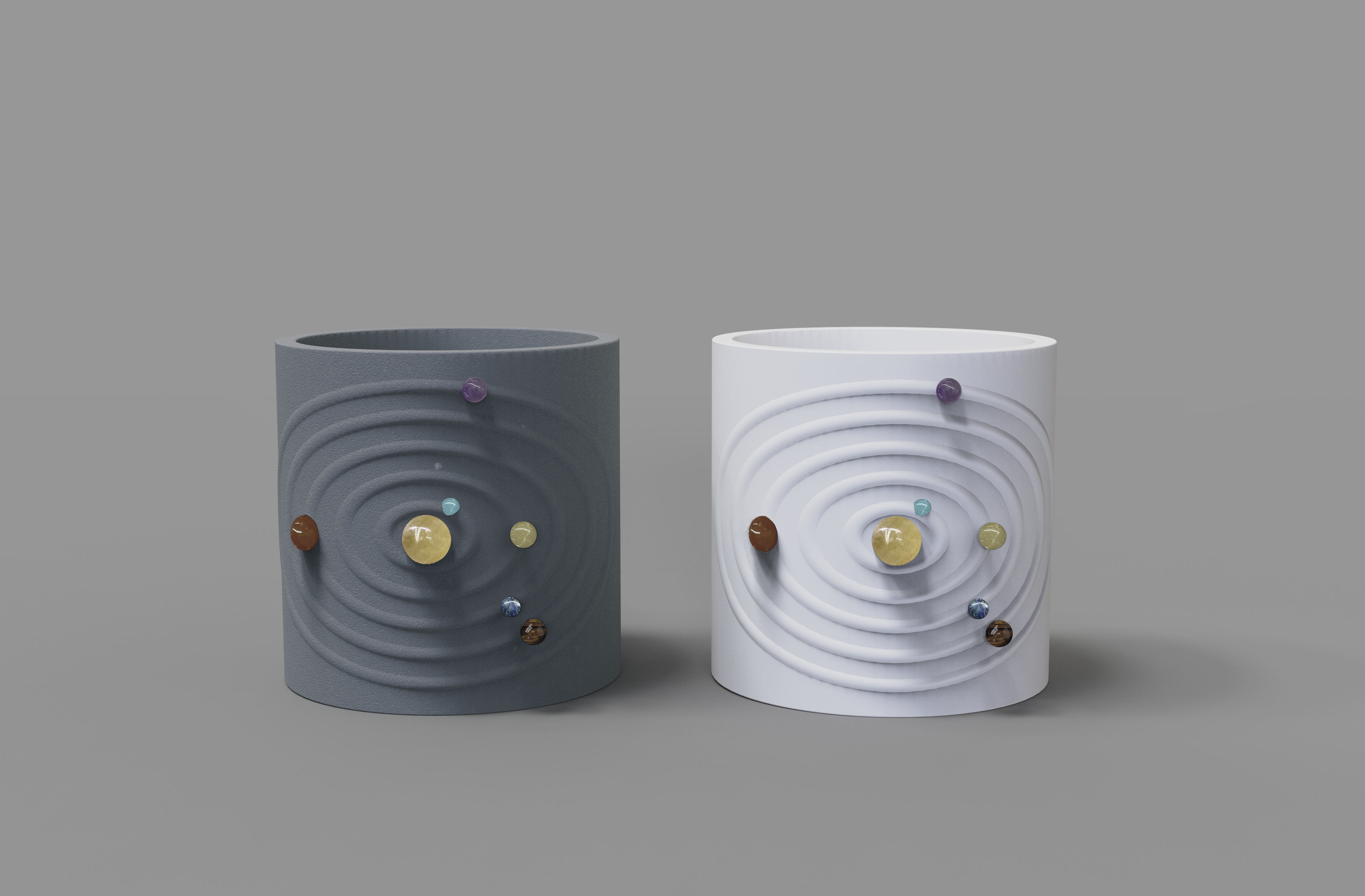 Pot de bougie du système solaire