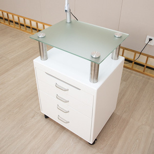 Beauty Multifunctional Salon <b>Trolley</b> With 4 Drawers Beauty <b>Trolley</b> Drawers With LED Lights Stool <b>Trolley</b> Furniture - Product Image 2