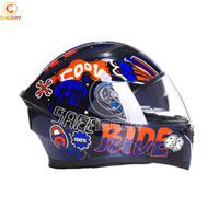 Casco completo para motocicleta, cobertura completa, todoterreno, locomotor de campo traviesa