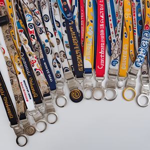 Lanière vierge OEM en polyester et nylon pour sublimation, ruban uni pour médailles, lanière personnalisée à bas prix avec logo imprimé - Product Image 2