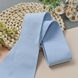 Sangle élastique unie haute élasticité, vente en gros d'usine à bas prix, sangle élastique pour vêtements, sangle tissée écologique pour ceintures - Product Image 1