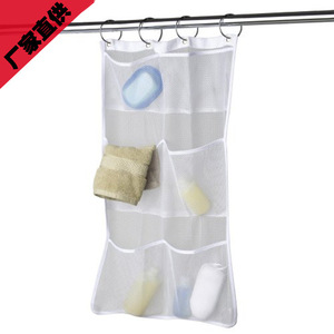 Bolsa de almacenamiento de malla para colgar en el baño, organizador de ducha multiusos de tamaño mediano para artículos de tocador y accesorios de baño - Product Image 2