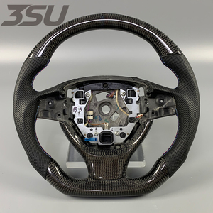 Volante Deportivo de Fibra de Carbono y Cuero para BMW Serie 3 y 6 F10 <span class=keywords><strong>2010</strong></span>, Estilo Universal para Interiores de Auto - Product Image 1