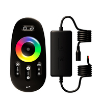 Contrôleur LED SPI Bluetooth DC5V 12V 24V Sortie 200 circuits intégrés pour bande lumineuse à pixels multicolores, variateur de lumière RF 2.4G avec télécommande tactile complète