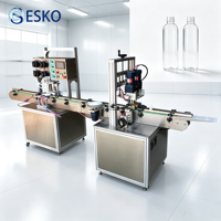 Ligne de remplissage automatique de liquides ESKO avec pompe péristaltique, machine de bouchage haute précision pour flacons compte-gouttes, savon liquide, shampoing
