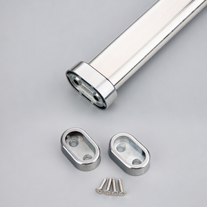 Barra Horizontal de Acero Inoxidable para Colgar Ropa, Perchero Desmontable para Balcón, Soporte de Pared - Product Image 2