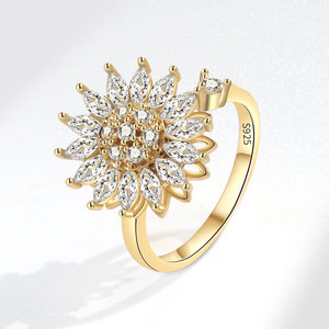 Nuovo Prodotto Transfrontaliero: <span class=keywords><strong>Anello</strong></span> Girevole in <span class=keywords><strong>Argento</strong></span> Puro S925 <span class=keywords><strong>con</strong></span> Design Femminile di Nicchia, <span class=keywords><strong>Anello</strong></span> Rotante alla Moda e Trendy - Product Image 6