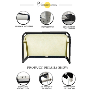 Usine Directe Personnalisable 5*3 Pieds Buts <span class=keywords><strong>De</strong></span> <span class=keywords><strong>Football</strong></span> En Aluminium Équipement <span class=keywords><strong>De</strong></span> Cour Pliable Sans Assemblage - Product Image 2