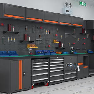 Gabinete de Herramientas Multifuncional, Combinación de Gabinete de Herramientas Colgante para Bricolaje, Estantes de Almacenamiento, Estante de Almacenamiento de Acero Inoxidable de Gran Capacidad - Product Image 5