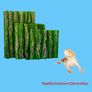 Panneau mural rectangulaire en écorce naturelle pour terrarium, simulation de mousse, pour reptiles et amphibiens, vente en gros - Product Image 5