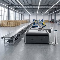 Máquina de Corte CNC con Cuchilla Oscilante TC OEM/ODM para Cajas de Embalaje y Cartón Duro para la Industria de la Publicidad y el Embalaje