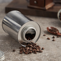 Cylindre de prévention de l'oxydation des gaz d'échappement personnalisé emballage métallique capacité du réservoir 220-250ml boîte de grains de café boîte de conserve vide robuste