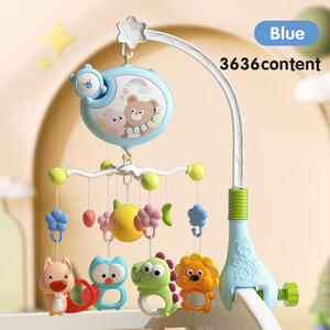 Móvil Musical Giratorio con Dijes <span class=keywords><strong>de</strong></span> Animales, Decoración Colgante para <span class=keywords><strong>Cuna</strong></span> con Melodía y Luces, Juguete con Soporte <span class=keywords><strong>de</strong></span> Abrazadera Ajustable - Product Image 2