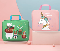 Bolso de lona impermeable para estudiantes, bolsa de almacenamiento portátil para niños, bolsa para libros y artículos de papelería de viaje
