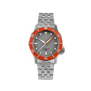 Montre Mécanique Automatique de Plongeur de 39.5mm pour Homme, Design Original, <span class=keywords><strong>Bracelet</strong></span> en Acier Inoxydable <span class=keywords><strong>Milanais</strong></span>, Étanche, Lumineux, NH35, 200m - Product Image 1