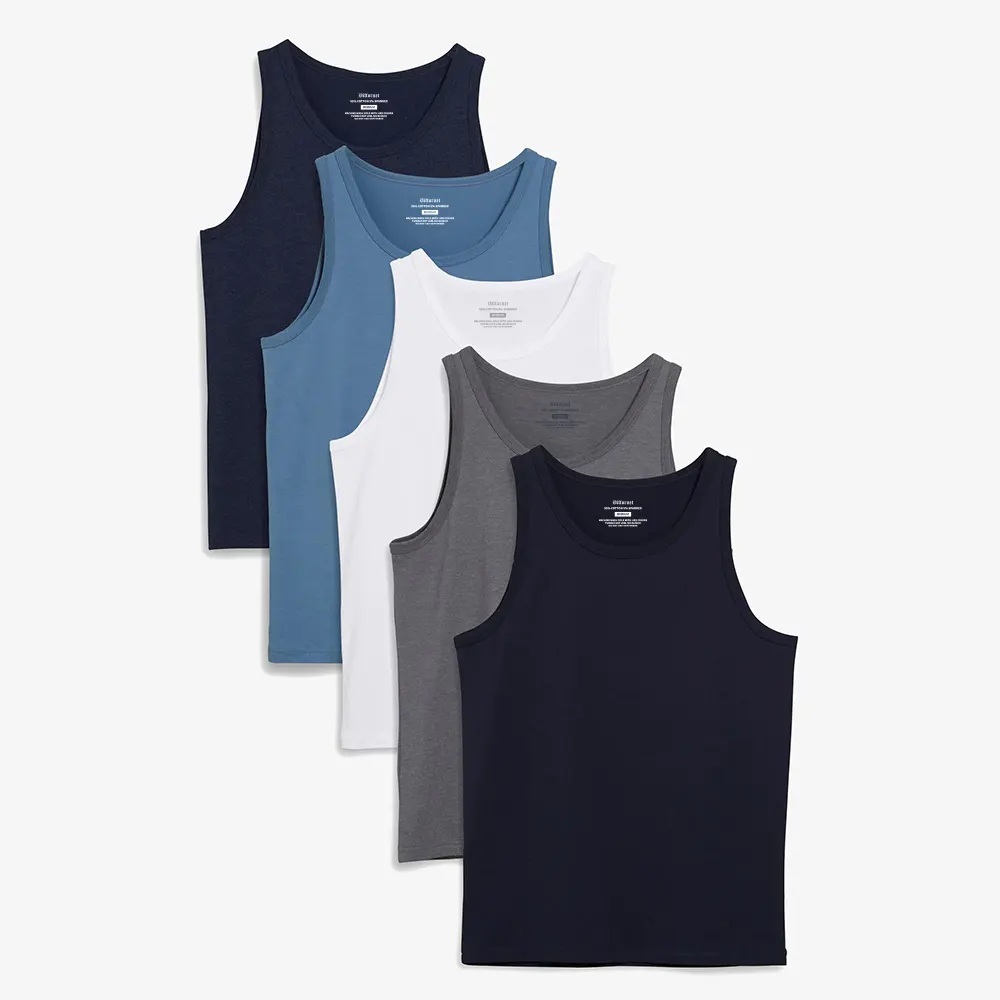 Oem fabricant Premium coton hommes débardeur Fitness hommes sous-vêtements couleur unie grande taille hommes débardeur