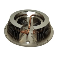 Dissipateur thermique à fond en cuivre fin 1U, 1155, 1151, 1150, pour serveur, CPU, ordinateur