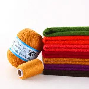 Factory direct DIY hand-knitted thread medium coarse velvet garden long hair mink wool yarn woven yarn