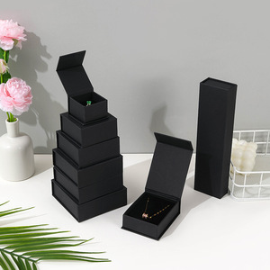Manufacturer Luxury High Quality <b>Book</b> Shaped Magnetic Jewelry <b>Boxes</b> for Earrings Necklaces Rings Bracelets with Customized Logo - Product Image 3