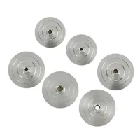 Supports de ponçage pour disques de 3/4 pouces, base en aluminium M14 M10, patins de polissage diamantés résistants à l'usure, auto-adhésifs à boucles et crochets pour diverses applications