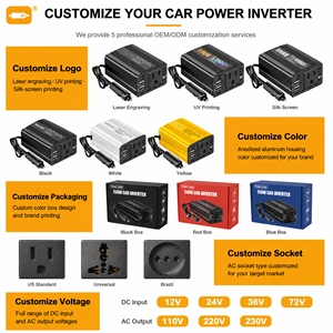 Inversor de Corriente SHiOUMAO de <span class=keywords><strong>300W</strong></span>, de CC 12V a CA 110V, con Enchufe Americano, 50/60HZ, para Uso en Automóviles - Product Image 6
