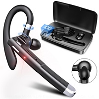 Écouteurs sans fil mains libres rotatifs YYK-520 pour les deux oreilles, avec microphone intégré, étanches, pour la conduite et le bureau