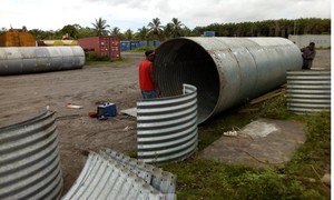 Matériaux de construction de ponts, <span class=keywords><strong>tuyau</strong></span> de drainage en acier ondulé semi-circulaire - Product Image 3