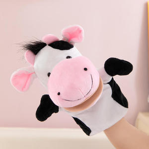 Yumuşak Rahatlatıcı Fil Kuklası Ağız Açma Tasarımlı Stres Giderici Anaokulu Öğretim Malzemeleri El Kuklası Peluş Oyuncak - Product Image 2