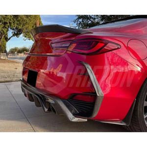 Carbon Fiber Rear Bumper C-Blades Canard Fins For Infiniti Q60 2016-2022 - Product Image 3