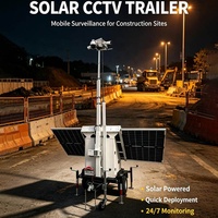 Remorques de surveillance solaires étanches avec panneaux solaires d'excellente qualité pour la surveillance nocturne
