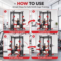 Cage de musculation robuste REYK avec système de poulies à double câble pour un entraînement complet du corps