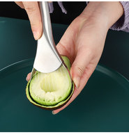 RVS Fruit- en Groentegereedschap Multifunctioneel 3-in-1 Avocado-ontpitter, -snijder en -slicer