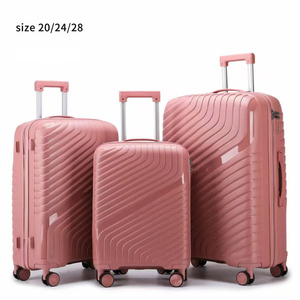 Juegos de <span class=keywords><strong>Maletas</strong></span> de Viaje Personalizadas con Ruedas de Polipropileno, Juegos de <span class=keywords><strong>Maletas</strong></span> de Polipropileno de 20, 24 y 28 Pulgadas, Maleta de Viaje con Ruedas para Avión - Product Image 5