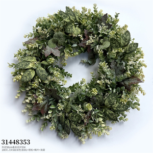 Ghirlanda Artificiale in Tessuto Personalizzata per Decorazione Murale Interna e Appesa Fiori e Piante 31448354 - Product Image 3