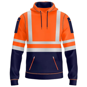 Men's Winter Construction Safety <b>Jackets</b> ANSI Class 2 EN ISO 20471 Certified Hi-Vis Reflective Waterproof Raincoat LED Flash - Product Image 4