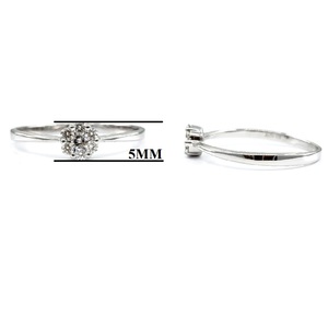 KOK Chine Usine Vente en Gros Expédition Rapide Or Massif 18K Diamant Véritable Bijoux Fins Fiançailles Mariage Fête Anniversaire Cluster - Product Image 2
