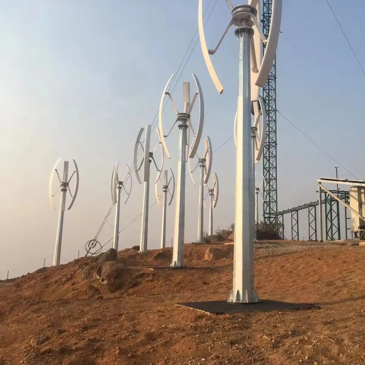 Generator Angin Vertikal, 500W Hingga 5KW, Turbin Angin Vertikal untuk Penggunaan Di Rumah